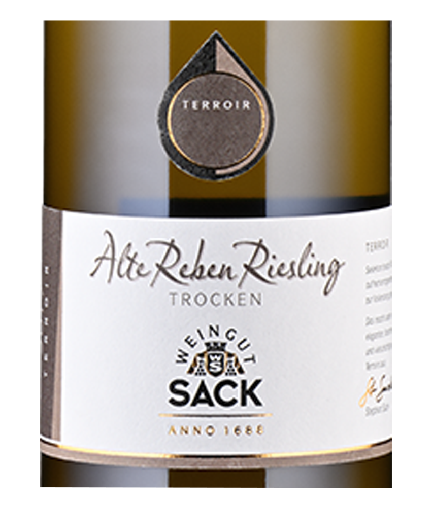 Sack_Alte-Reben-Riesling-Trocken_Etikette